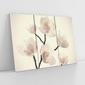 Obraz na płótnie 120x80 - Elegancja Natury - magnolia, białe