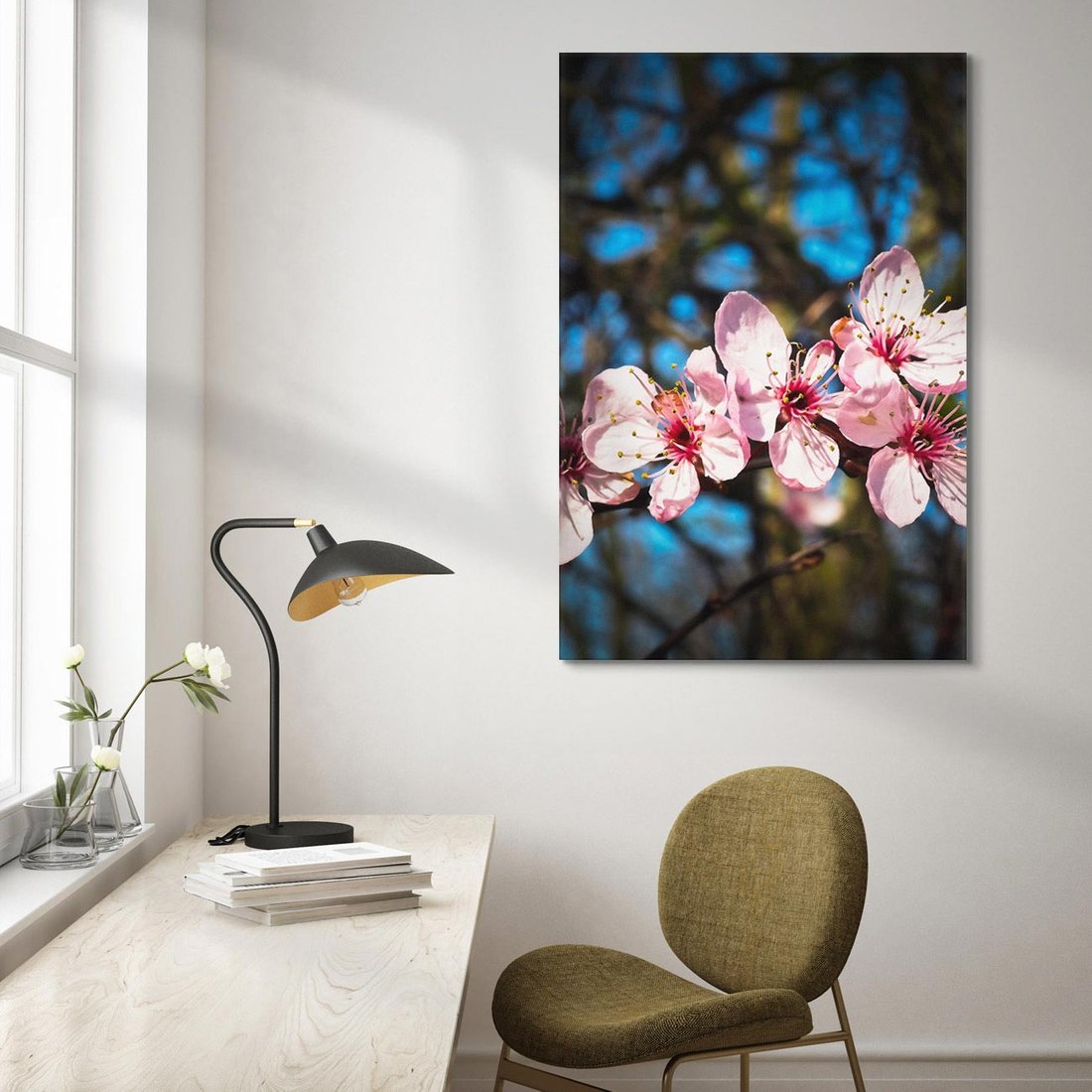 Obraz na płótnie 50x70 - Kwiatowe piękno w pełnym rozkwicie - kwiat, kwiaty