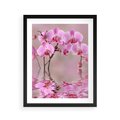 Plakat w ramie 40x50 - Relaksacyjne spa w otoczeniu storczyka - spa, storczyk - rama czarna