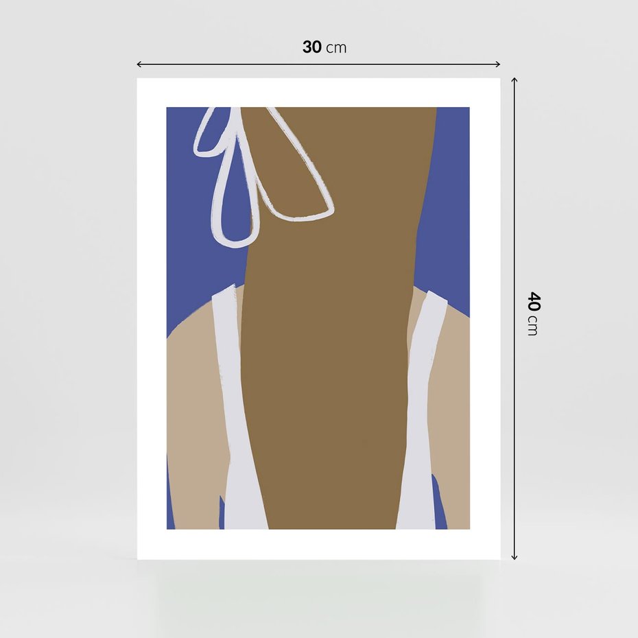 Plakat bez ramy 30x40 - Kobieca Inspiracja - plakat retro, kobieta z kokardą