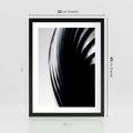 Plakat w ramie 30x40 - Awangarda w Kontraście - architektura, nowoczesne formy - rama czarna