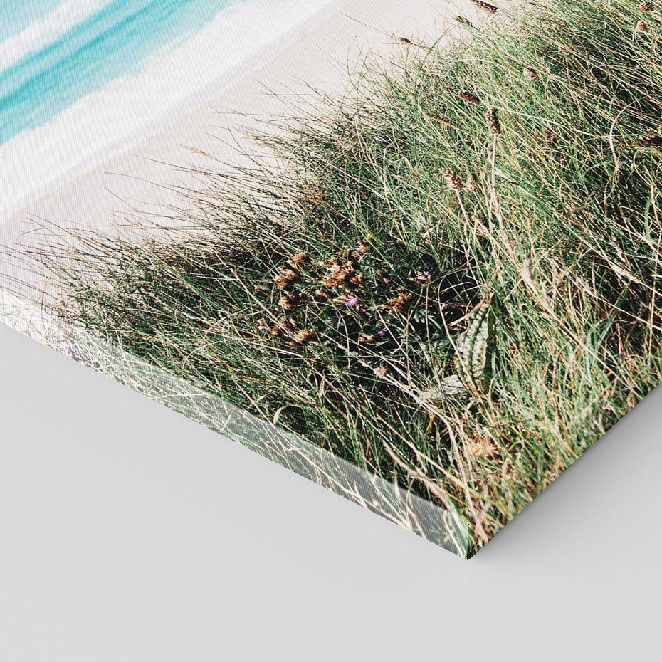 Obraz na płótnie 100x70 - Harmonia Natury - widok z wydm, wydmy porośnięte trawami