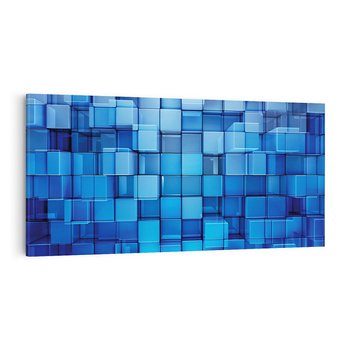 Obraz na płótnie 120x60 - Abstrakcyjne 3D: Kolorowe bloki - abstrakcja, 3d