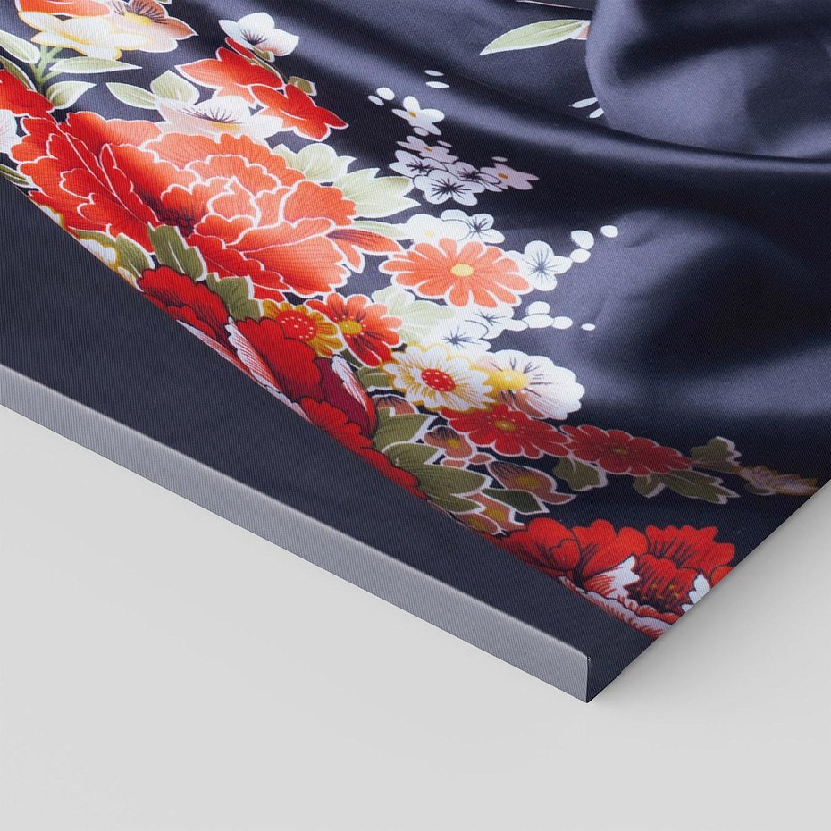 Obraz na płótnie 120x80 - Elegancka japońska gejsza - japońska, gejsza