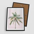 Plakat w ramie 50x70 - Błogość Tropików - palma, tropiki - rama czarna