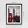 Plakat w ramie 30x40 - Londyński Klimat Telefoniczny - Londyn, telefon - rama czarna