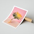 Plakat bez ramy 30x40 - Egzotyczna monstera - monstera, liść