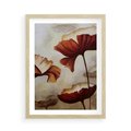Plakat w ramie 50x70 - Sztuka Kwiatów - kwiaty, sztuka - rama drewno