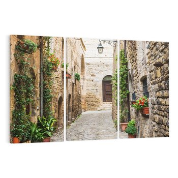 Obraz na płótnie 120x80 - Urok Uliczki we Włoszech - uliczka, Włochy