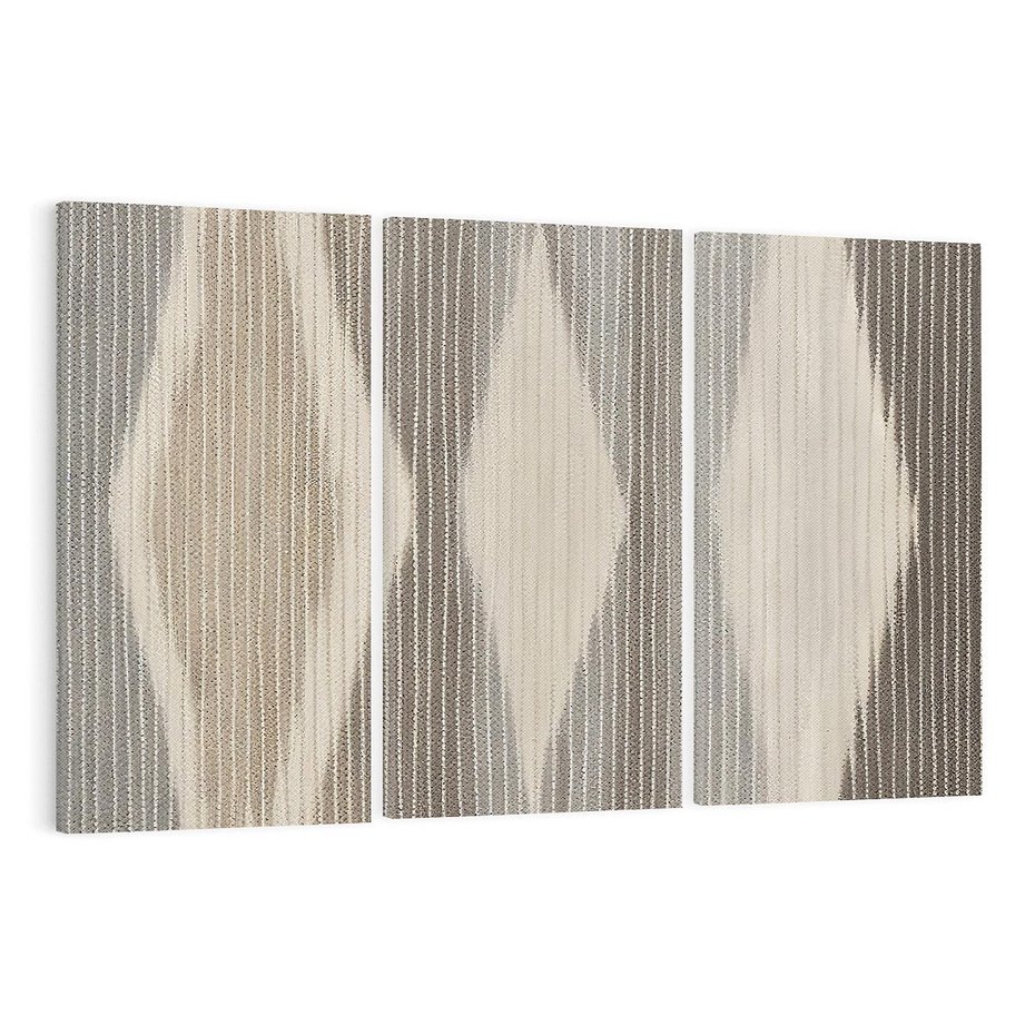 Obraz na płótnie 120x80 - Melancholijny spacer barw - symetryczne, geometryczne