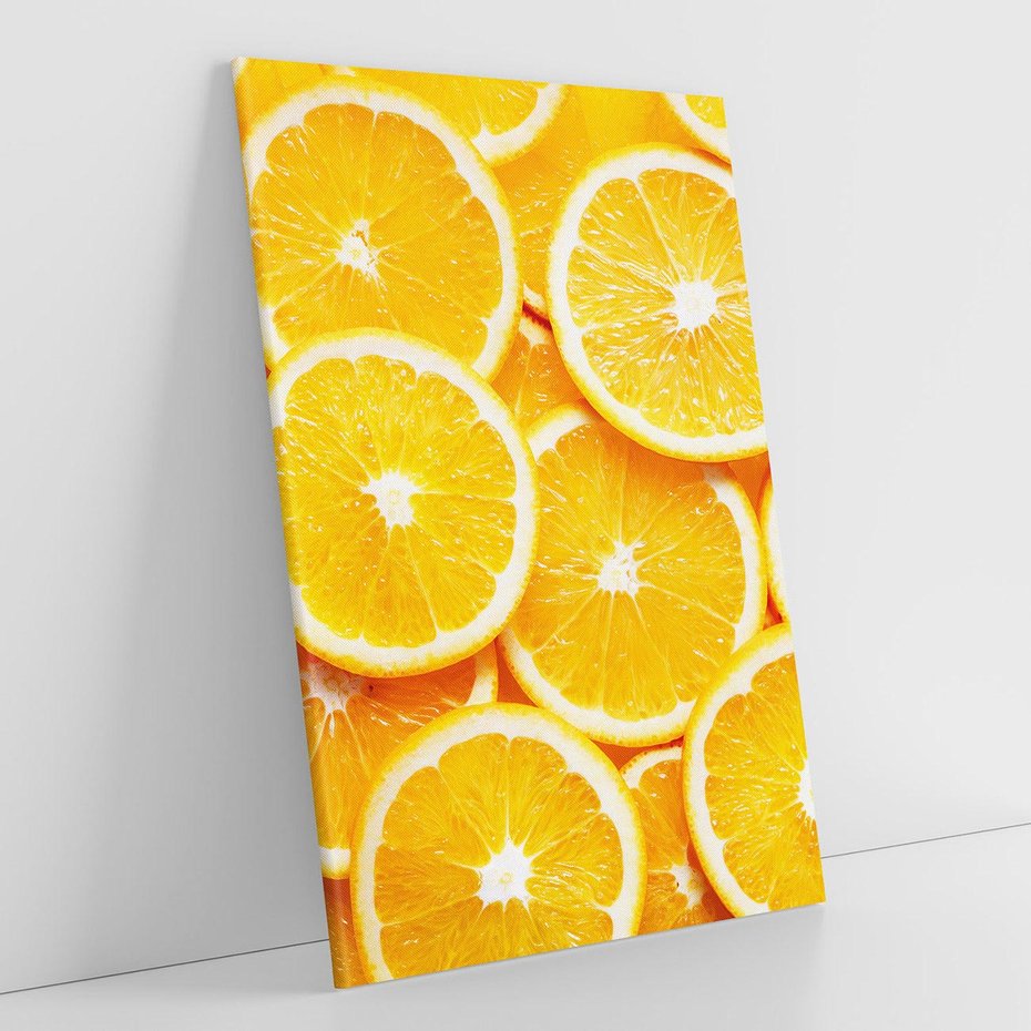 Obraz na płótnie 80x120 - Wyrazista moc pomarańczy - pomarańcze, owoce