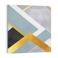 Obraz na płótnie 60x60 - Geometryczne Elementy - geometryczne kształty, elementy złota