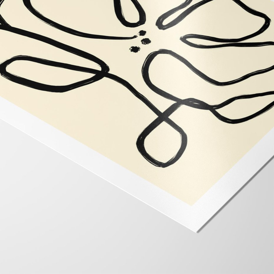 Plakat bez ramy 40x50 - Zaklęte Aberracje - abstrakcyjna sztuka, przypominająca kwiat