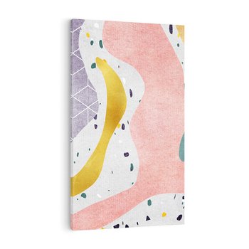 Obraz na płótnie 50x70 - Eklektyczny Mix - kolaż, pastelowe abstrakcyjne plamy