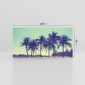 Obraz na płótnie 120x60 - Idylliczna Plaża z Palmami - palmy, plaża