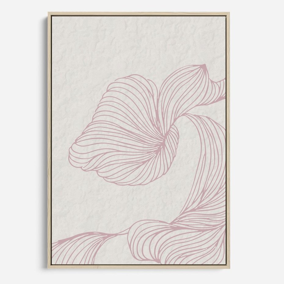 Obraz w ramie 80x120 - Szept marzeń i tajemnic - abstrakcyjne, roślinne ornamenty - rama drewno