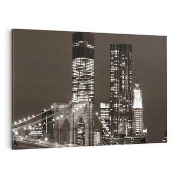 Obraz na płótnie 120x80 - Magia miasta nocą - miasto, noc