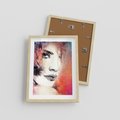 Plakat w ramie 30x40 - Kobieta w sztuce - portret, kobieta - rama drewno
