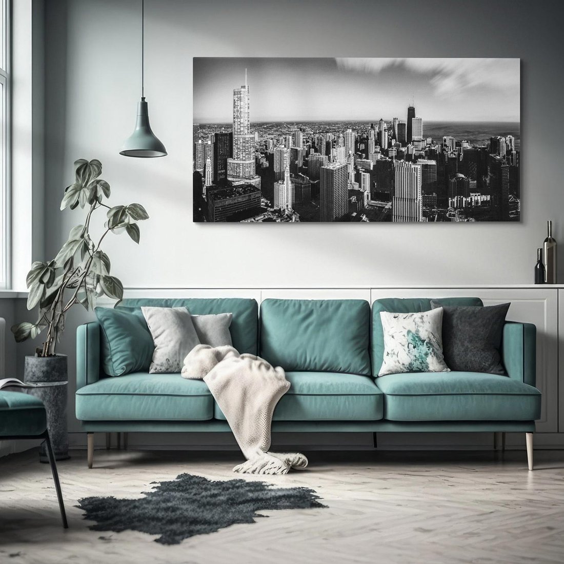 Obraz na płótnie 120x60 - Panorama miejska - miasto, panorama