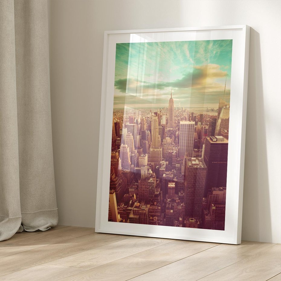 Plakat bez ramy 21x30 - Nowy Jork w oczach - Nowy Jork