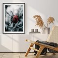 Plakat bez ramy 30x40 - Chwila Zimowego Uroku - zima, ośnieżona gałązka