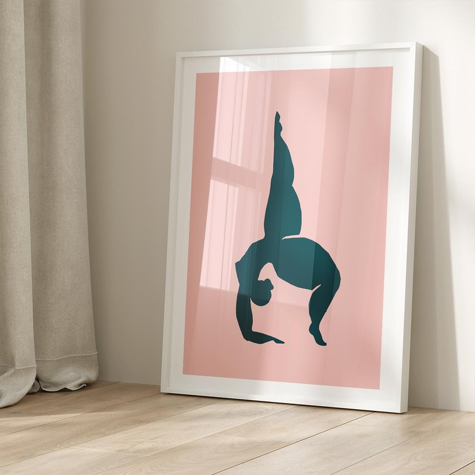 Plakat bez ramy 50x70 - Zaklęte Wzory - abstrakcja, kobieca sylwetka