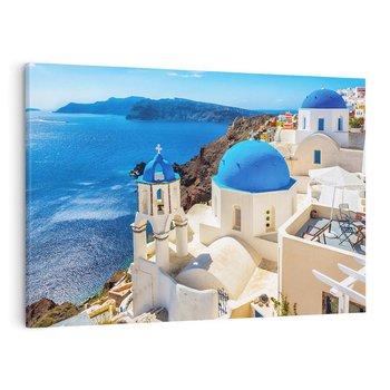 Obraz na płótnie 70x50 - Urokliwy widok na Santorini - Santorini, widok