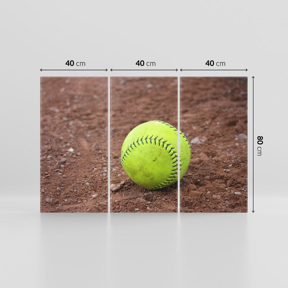 Obraz na płótnie 120x80 - Baseballowa Fuzja Sportu - baseball, piłka