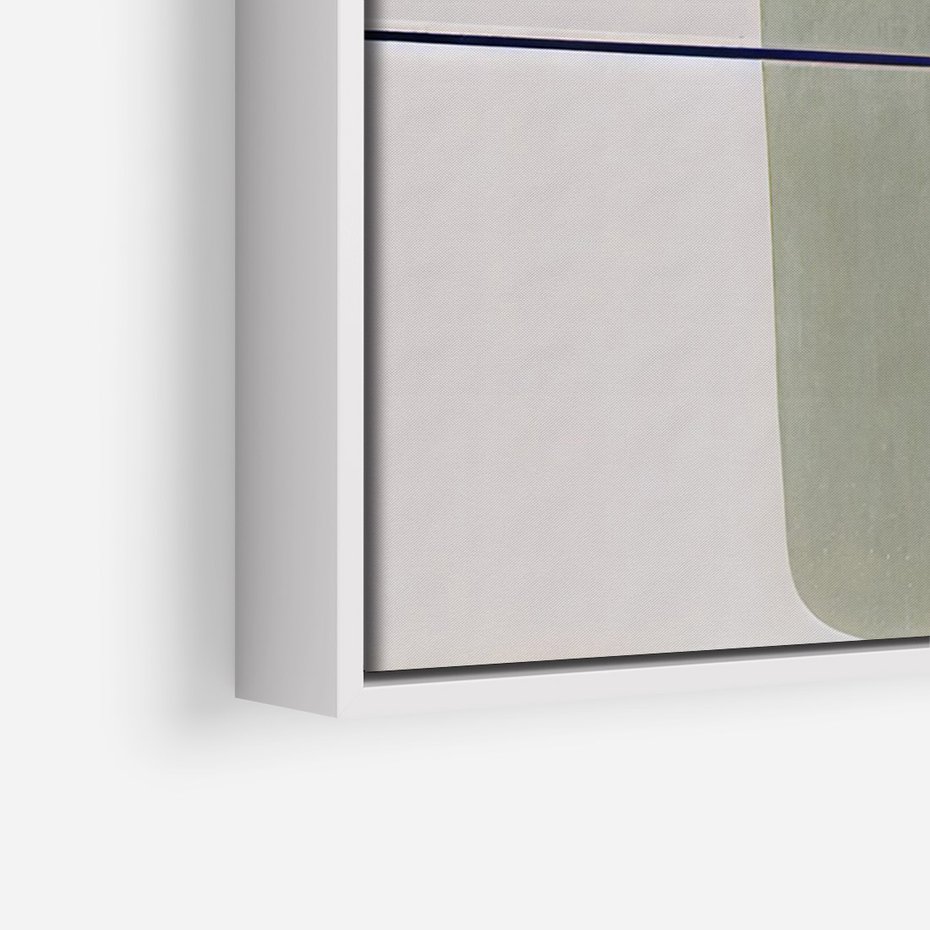 Obraz w ramie 80x120 - Sztuka Abstrakcji - geometryczne kształty, kolorowe prostokąty - rama biała