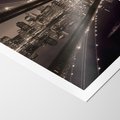 Plakat bez ramy 50x70 - Most na nocnym horyzoncie - most, noc