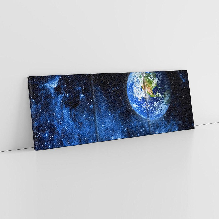 Obraz na płótnie 150x50 - Magia kosmicznej nocy - gwiazdy, kosmos