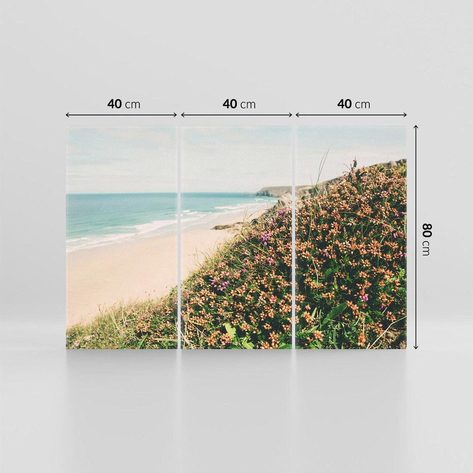 Obraz na płótnie 120x80 - Perspektywa Klifu - fotografia, ocean