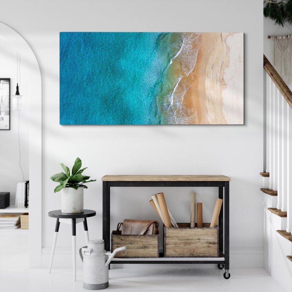 Obraz na płótnie 120x60 - Spokój nad morzem - morze, plaża