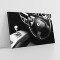 Obraz na płótnie 120x80 - Ferrari wnętrze pełne mocy - Ferrari, wnętrze