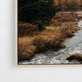 Obraz w ramie 80x80 - W Górskiej Dolinie - artystyczna fotografia, las - rama drewno