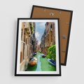 Plakat w ramie 50x70 - Wenecja: romantyczne miasto wodnych dróg - Wenecja, Włochy - rama czarna