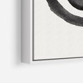 Obraz w ramie 70x100 - Bezgraniczne Widoki - abstrakcyjne plamy okręgi, akwarelowe - rama biała