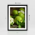 Plakat w ramie 30x40 - Jabłkowa kolorystyka - jabłka, owoce - rama czarna