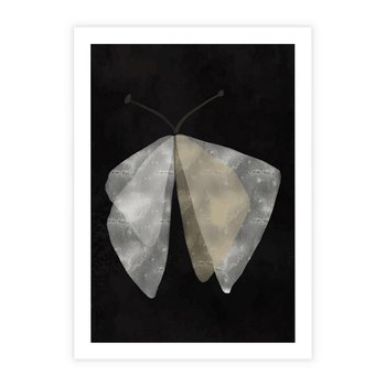 Plakat bez ramy 30x40 - Obce Powidoki - abstrakcyjna ćma, mroczna atmosfera