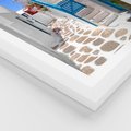 Plakat w ramie 50x70 - Santorini: urok Grecji - Santorini, Grecja - rama biała