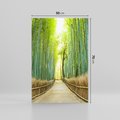 Obraz na płótnie 50x70 - Droga przez japoński bambusowy las - droga, japonia
