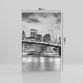 Obraz na płótnie 80x120 - połączenie ikonicznego miasta - most, Nowy Jork