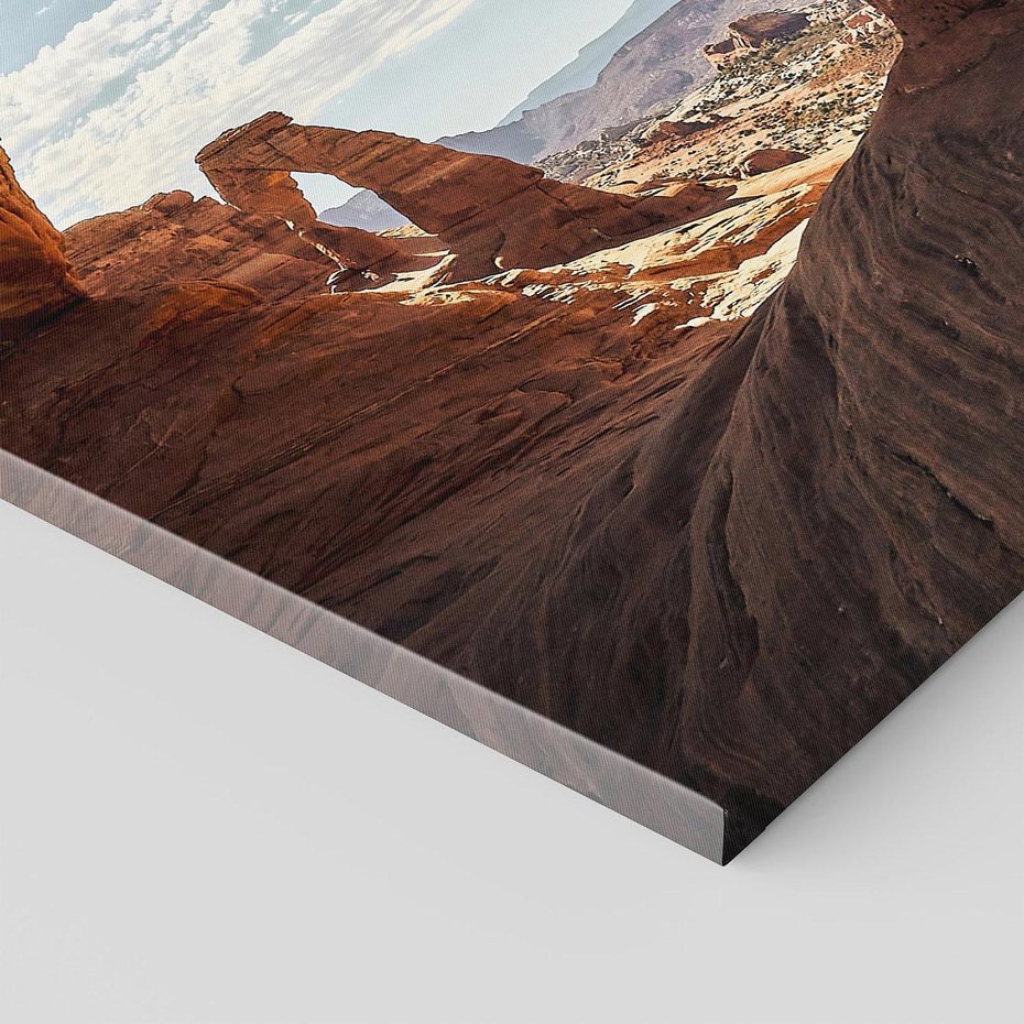 Obraz na płótnie 80x120 - Magia pustynnego kanionu - pustynia, kanion