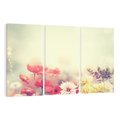 Obraz na płótnie 120x80 - Delikatne kwiaty pastelowe - kwiaty, pastelowe