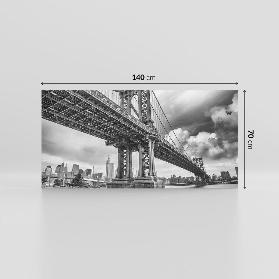 Obraz na płótnie 140x70 - Most nad nowojorską panoramą - most, Nowy York