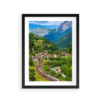 Plakat w ramie 50x70 - Magiczne Horyzonty - pejzaż, perspektywa - rama czarna