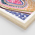 Plakat w ramie 30x40 - Rozchlapane Wizje - kolorowe wzory, tęczowe żywe kolory - rama drewno