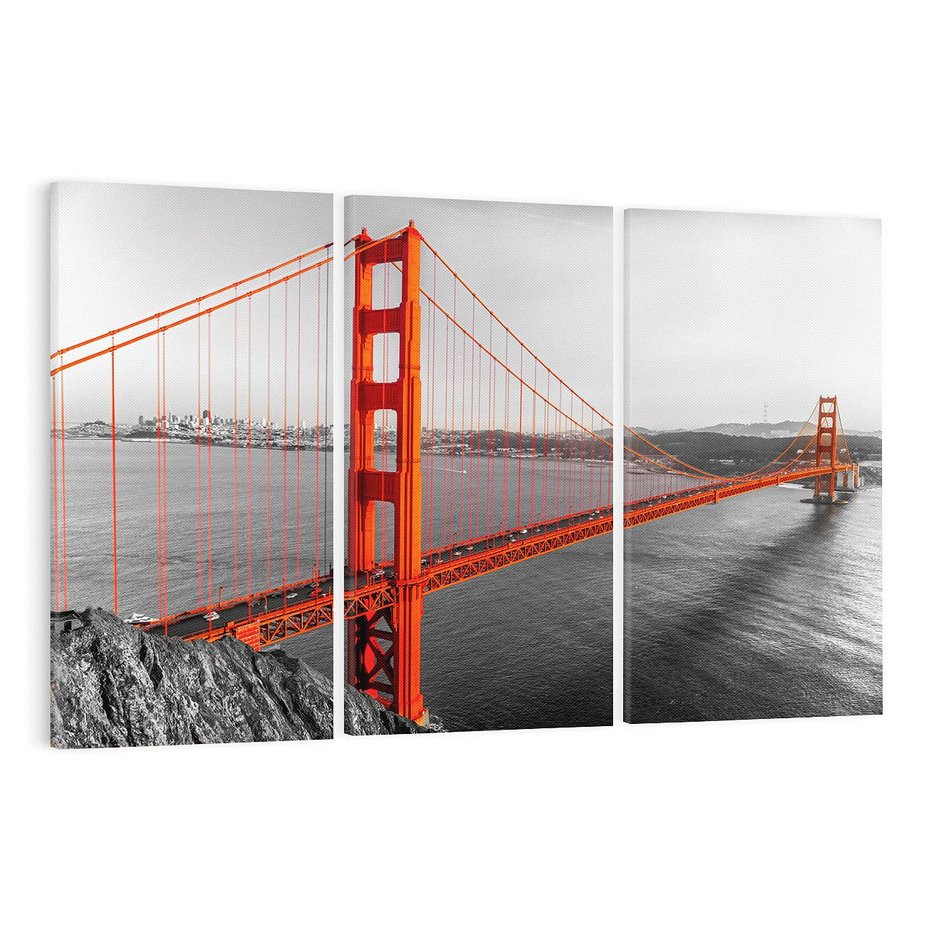 Obraz na płótnie 120x80 - Ikona San Francisco - Most Golden Gate - San, Francisco