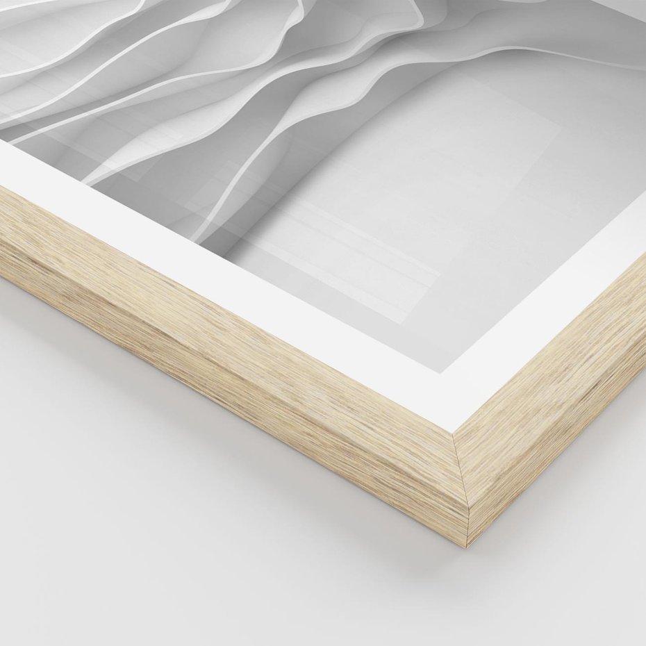 Plakat w ramie 30x40 - Żywa Natur - 3d, abstrakcja - rama drewno