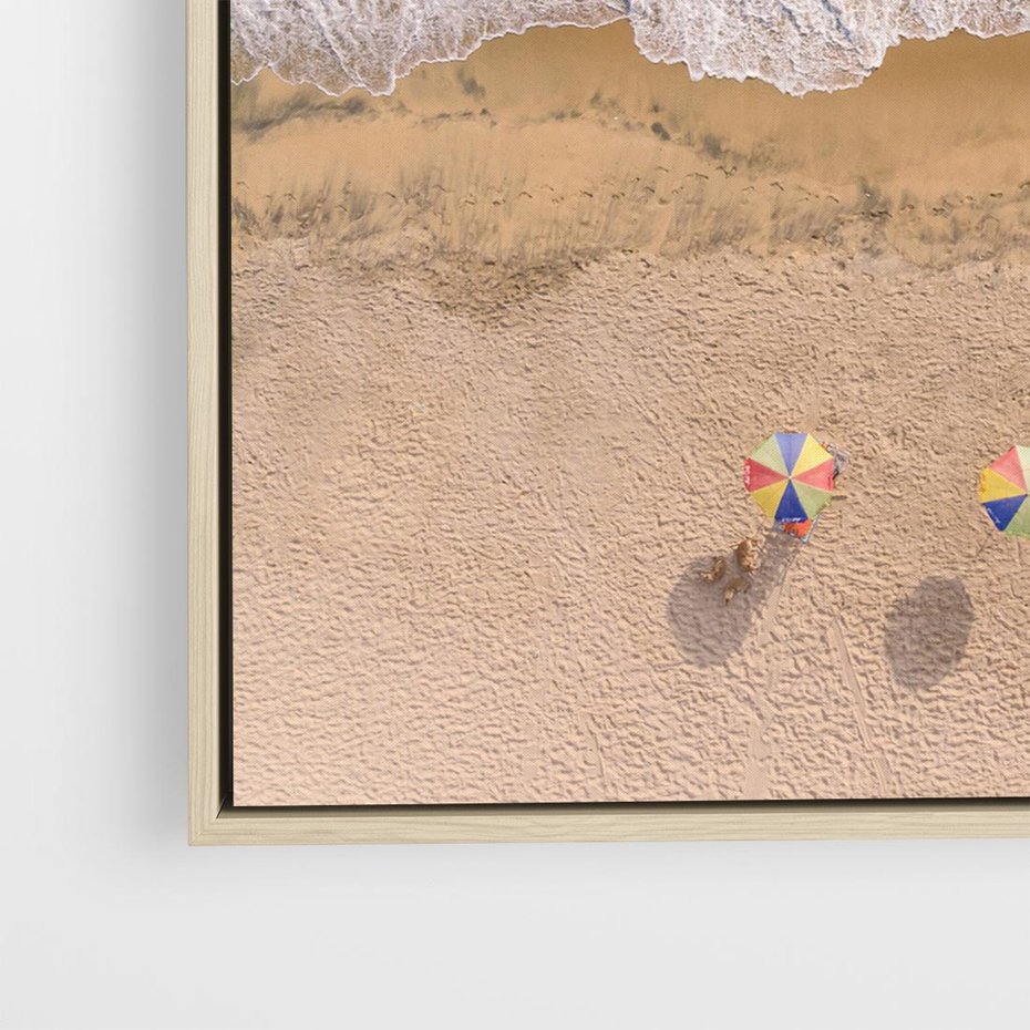 Obraz w ramie 50x50 - Letnie Wakacje na Horyzoncie - plaża, morze - rama drewno